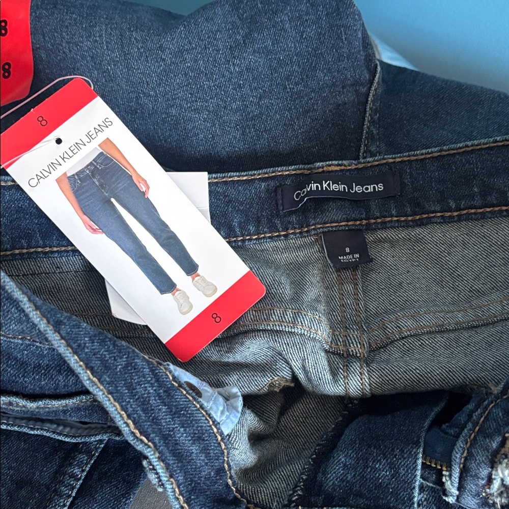 Calvin Klein Indigo Denim Jeans brand new size 8 - Picture 4 of 6